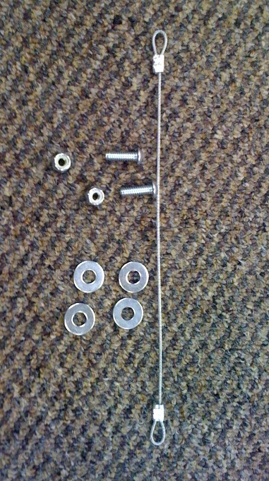 Components of the lid retention kit.